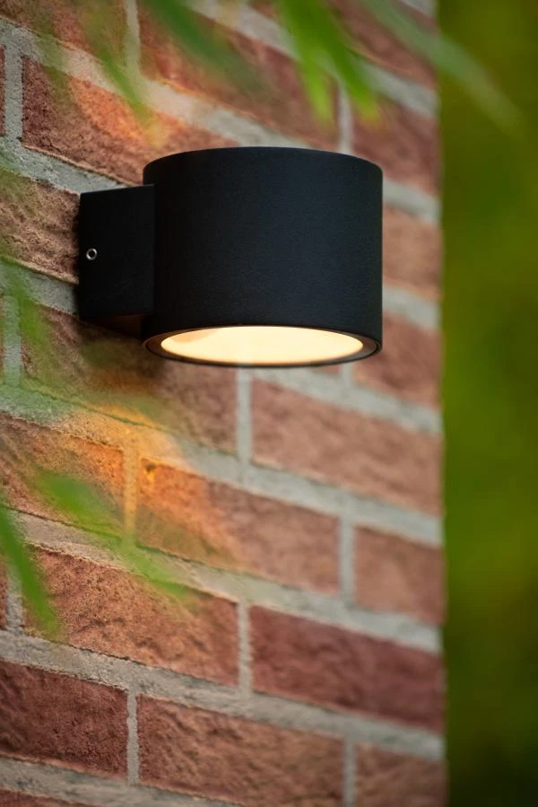 Lucide OXFORD - Wandlamp Binnen/Buiten - 1xG9 - IP54 - Zwart - sfeer 3